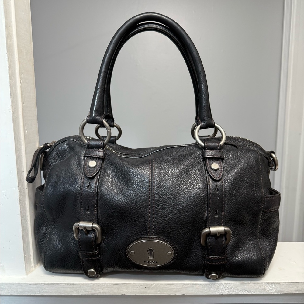 Fossil Maddox Satchel Black